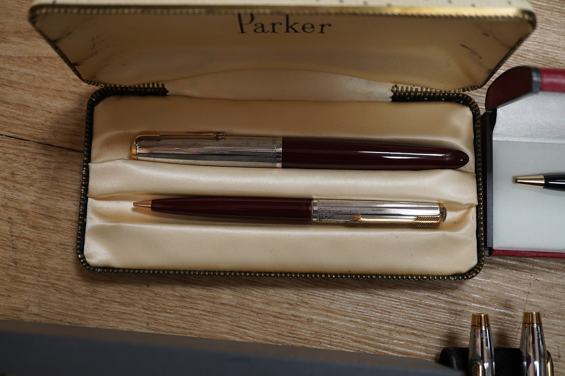 A quantity of various pens including Parker and Sheaffer. Condition - varies